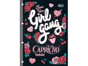 Bloco de Fichário Capricho 80 Folhas - Tilibra