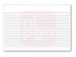 Ficha Pautada Nº3 5x8 - Avulsa