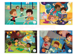 Caderno Meia Pauta Sapeca – 40 Folhas