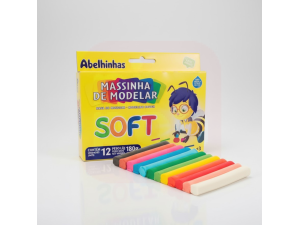 Massa de Modelar 12 Cores Soft 180g - Acrilex
