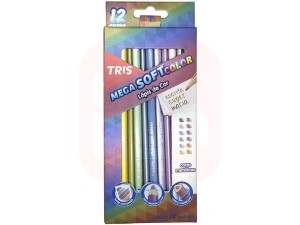Lápis de Cor 12 Cores Metálica - Tris